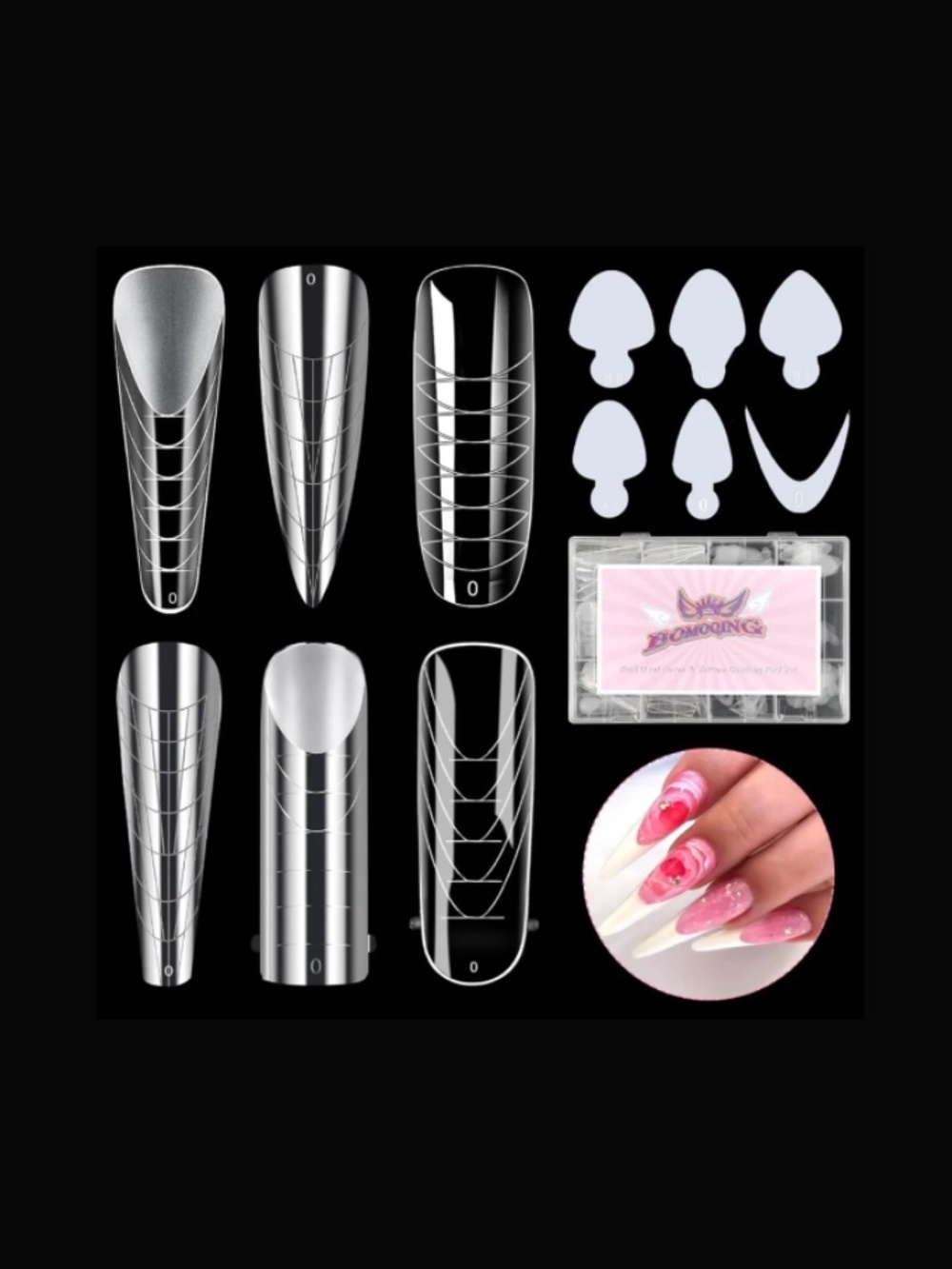 Poly Gel Nail Form Set Of 288 Pieces